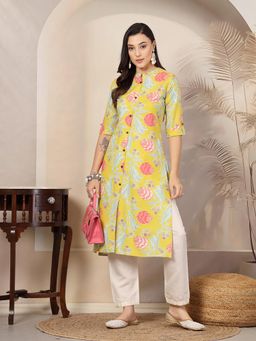 Stylum - Multicolor Floral Printed Kurta