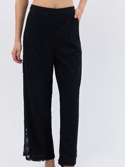 Cover Story - Black Lace Peplum Trouser