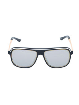 Spiky - Black Frame Grey UV Protected Lens Square Sunglasses