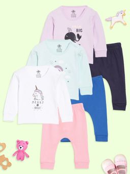 The Mom Store - Infant Merry and Bright & Dream Big Top & Pant (Pack of 6)