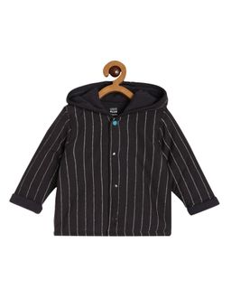 MINI KLUB - Black Baby Boys Hooded Jacket
