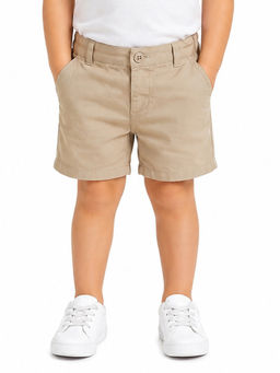 MINI KLUB - Kids Boys Beige Solid Shorts