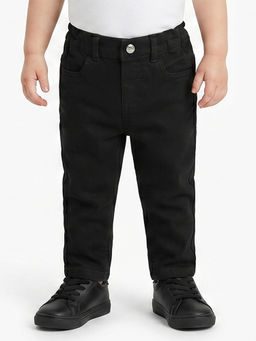 MINI KLUB - Baby Boys Solid Denim Jeans- Black