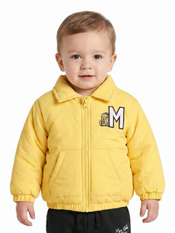 MINI KLUB - Baby Boys Cotton Full Sleeves Jacket, Yellow