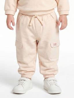 MINI KLUB - Baby Boys Cotton Solid Jogger, Off-White