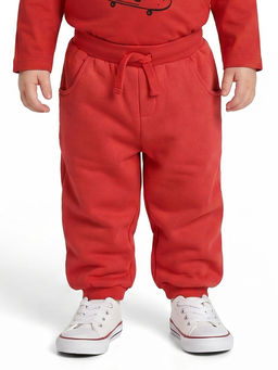 MINI KLUB - Baby Boys Cotton Solid Jogger, Red