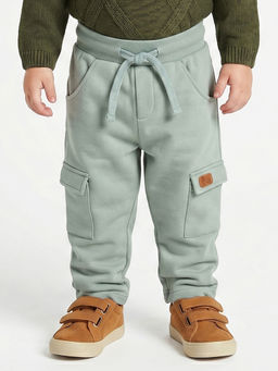 MINI KLUB - Baby Boys Cotton Solid Pant- Green