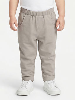 MINI KLUB - Baby Boys Cotton Solid Pant- Grey