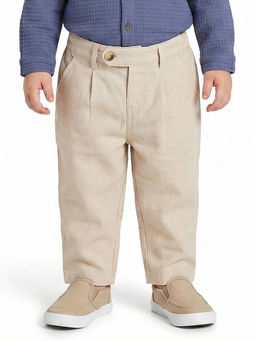 MINI KLUB - Baby Boys Off White Solid Trouser