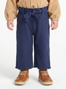 MINI KLUB - Baby Girls Cotton Solid Pant- Blue