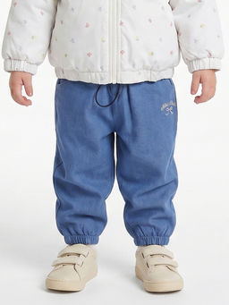 MINI KLUB - Baby Girls Solid Jogger - Blue
