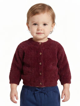MINI KLUB - Baby Girls Maroon Sweater