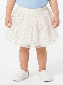 MINI KLUB - Baby Girls Off White Printed Skirt