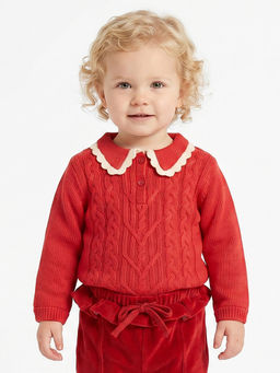 MINI KLUB - Baby Girls Sweater - Red