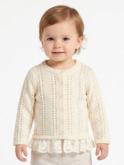 MINI KLUB - Baby Girls Sweater - Off White
