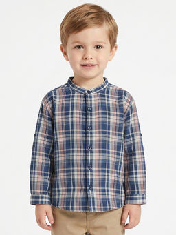 MINI KLUB - Kids Boys Checks Shirt - Blue
