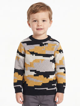MINI KLUB - Kids Boys Multicolor Camouflage Sweatshirt