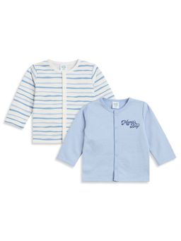 MINI KLUB - Baby Boys Cotton Striped Vest (Pack of 2)