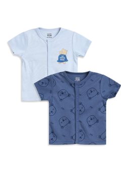 MINI KLUB - Baby Boys Cotton Printed Vest (Pack of 2)