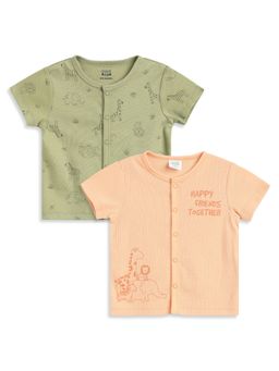 MINI KLUB - Baby Boys Cotton Printed Vest (Pack of 2)