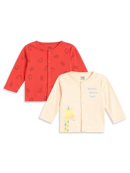 MINI KLUB - Baby Boys Cotton Printed Vest (Pack of 2)