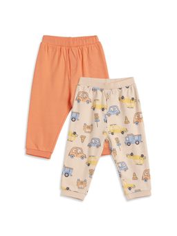 MINI KLUB - Baby Boys Cotton Printed Knit Pant (Pack of 2)