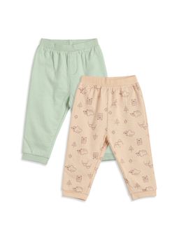 MINI KLUB - Baby Boys Cotton Printed Knit Pant (Pack of 2)