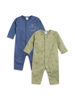 MINI KLUB - Baby Boys Cotton Printed Full Length Rompers (Pack of 2)