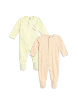 MINI KLUB - Baby Boys Cotton Printed Full Length Sleepsuit (Pack of 2)
