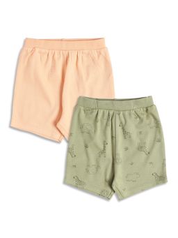MINI KLUB - Baby Boys Cotton Printed Shorts (Pack of 2)