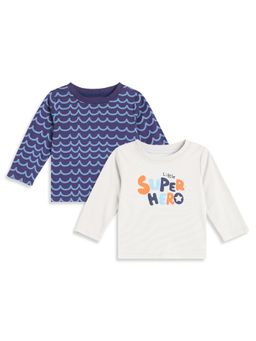 MINI KLUB - Baby Boys Cotton Printed T-Shirt (Pack of 2)