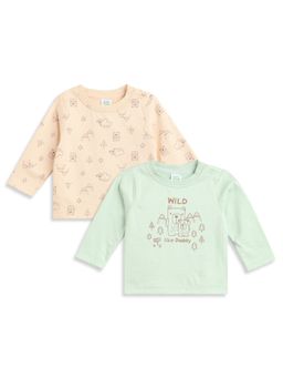 MINI KLUB - Baby Boys Cotton Printed T-Shirt (Pack of 2)