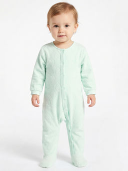 MINI KLUB - Baby Girls Cotton Solid Sleepsuit