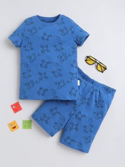 Baby Nation - Kids Airplane Print Cotton Co-Ord Set