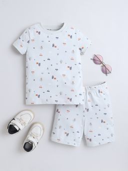 Baby Nation - Kids Dinosaur Print Cotton Co-Ord Set