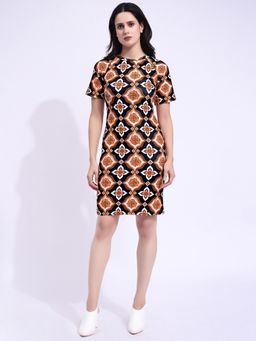 PURVAJA - Women Printed Multi-Color Mini Dress