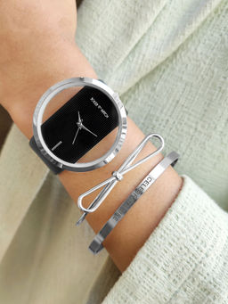 Joker and Witch - Joker & Witch Ebony Watch Bracelet Stack For Women