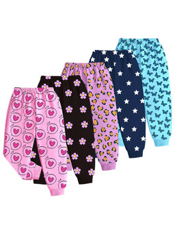 Kuchipoo - Multi-Color Printed Regular Joggers (Pack of 5)