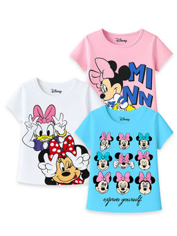 Kuchipoo - Multi-Color Printed Regular T-Shirts (Pack of 3)