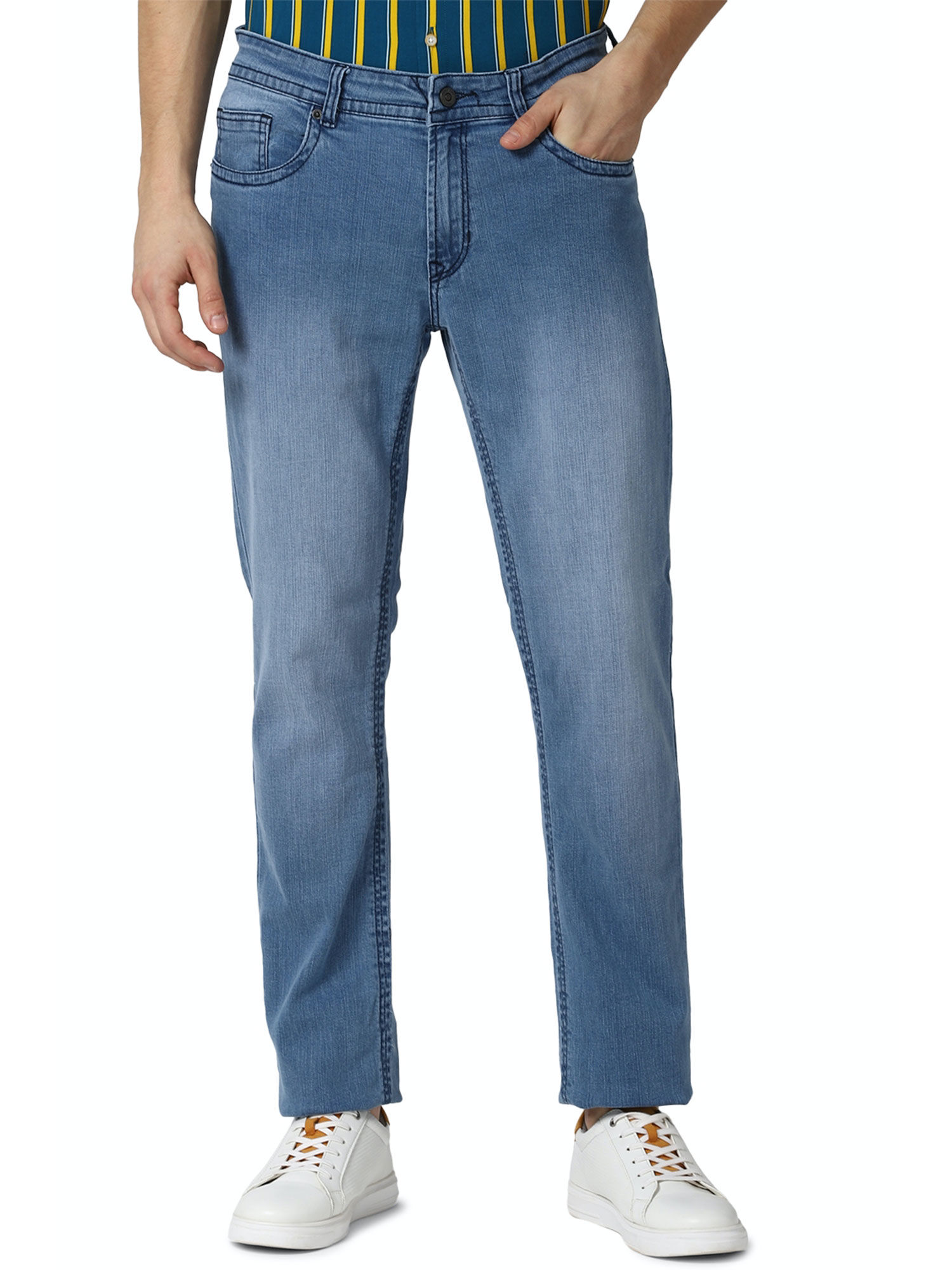 Peter England Men Blue Jeans 