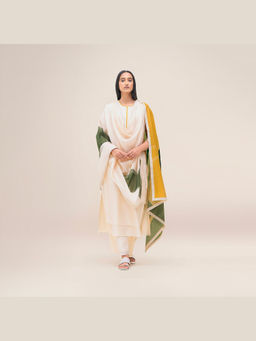 AMPM - Women Multi-Color Kurta with Palazzo and Dupatta