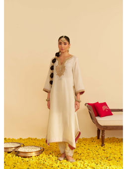 Sheetal Batra - Amaya - Daisy Ivory Long Kaftan with Salwar