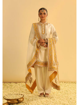 Sheetal Batra - Amani - Daisy Ivory A-Line Kurta with Salwar and Dupatta