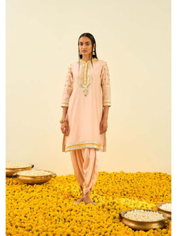 Sheetal Batra - Aminah Rosepink Kurta with Dhoti
