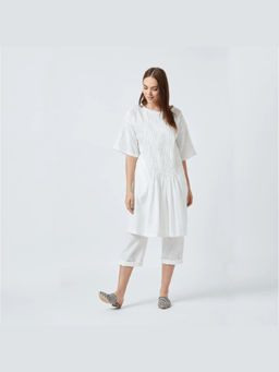 Doodlage - Jean White Tunic with Pant