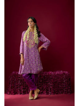 Sheetal Batra - Nadia - Deep Purple Short Kurta with Salwar (Rts)