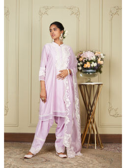Sheetal Batra - Ryhana - Periwinkle Princess-Cut Short Kurta with Salwar and Dupatta