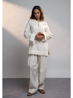 Style Junkiie - Summer Ivory Mirror Tunic with Pant