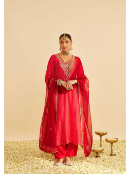 Sheetal Batra - Zaliyah - Red Long Kurta with Salwar