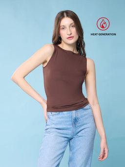 The Active Story - Brown Heat Sync Inner Layer Top